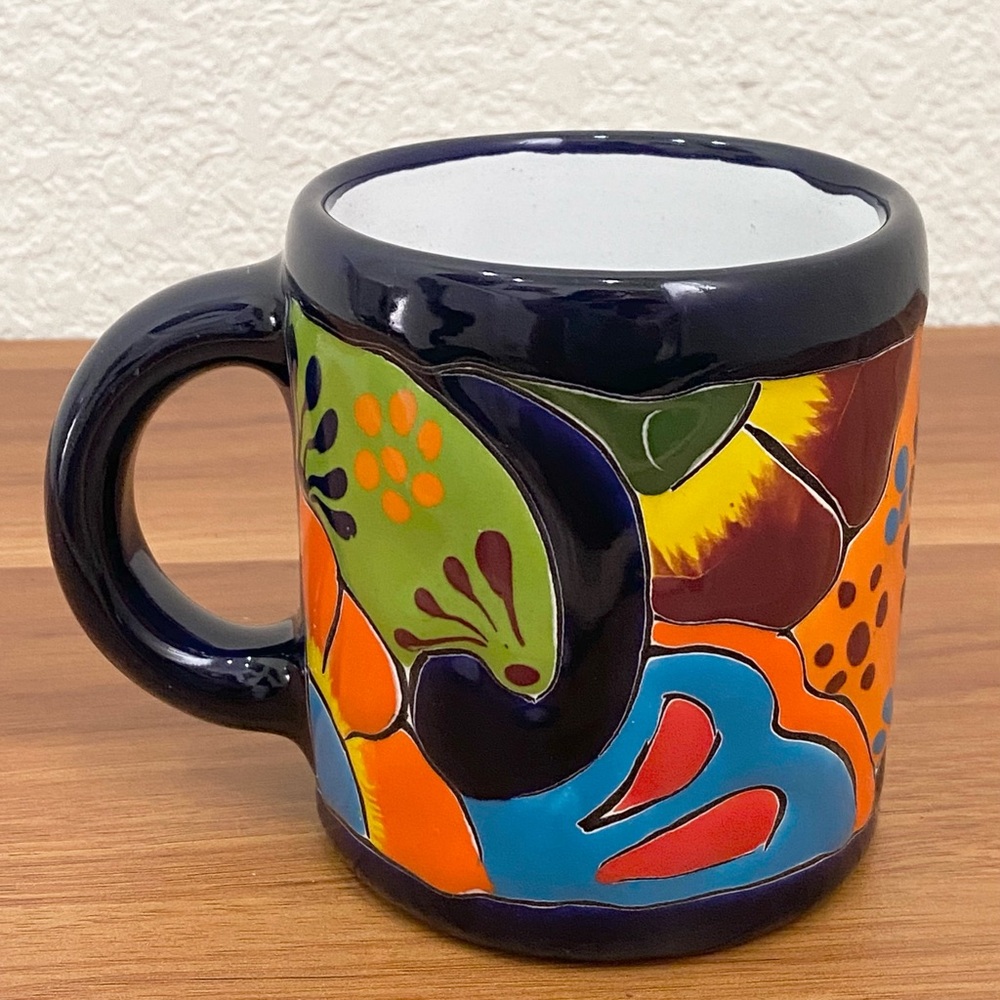 Mexican Talavera Pottery Colorful Ceramic Mug